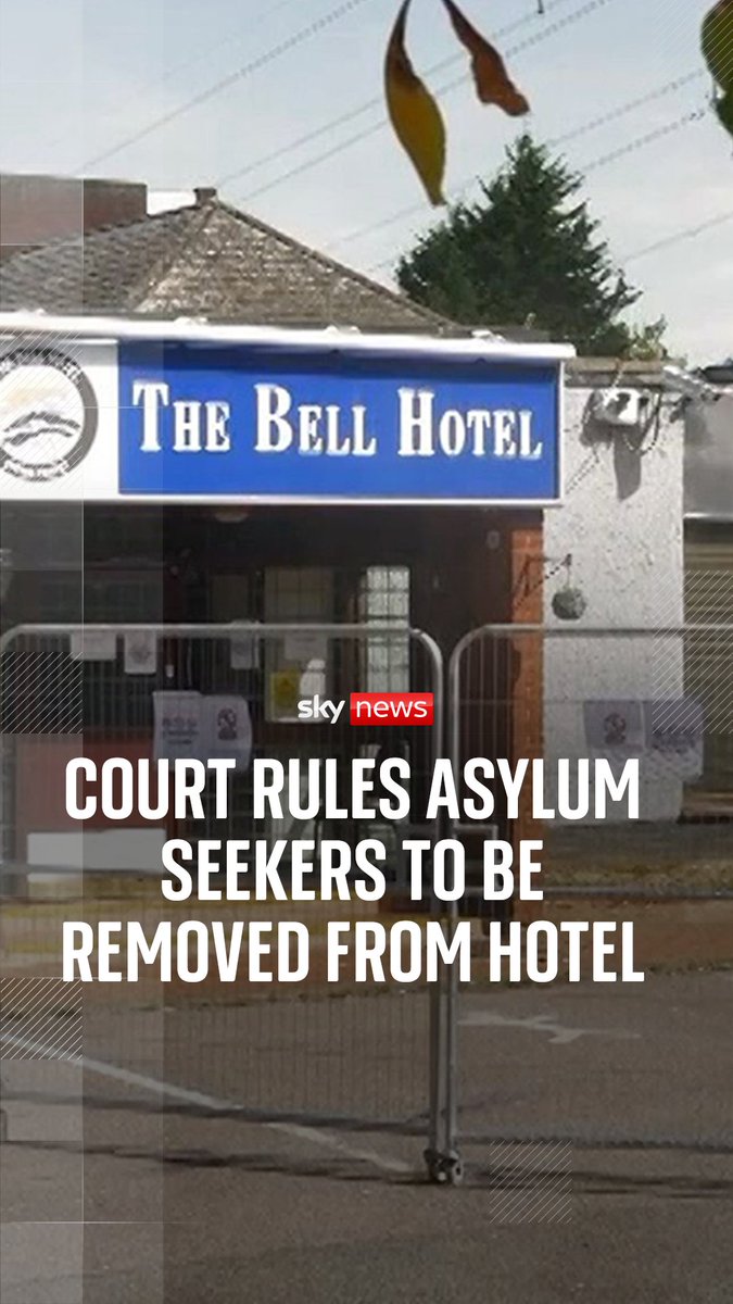 The Bell Hotel has to stop housing asylum seekers by 12 September after Epping Forest District Council argued it was not being used for its intended purpose as a hotel. 🔗