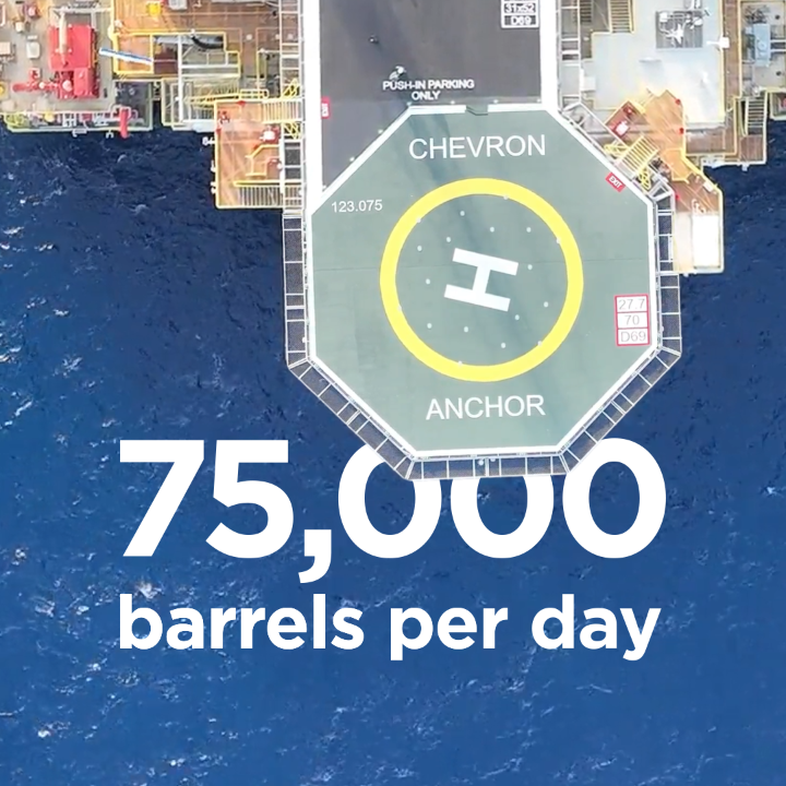What does 20,000 psi feel like? Like an elephant standing on a quarter. That's the kind of pressure the equipment at our 📍Anchor facility is built to safely handle when producing oil and gas beneath the ocean floor. Explore our Gulf of America assets here: