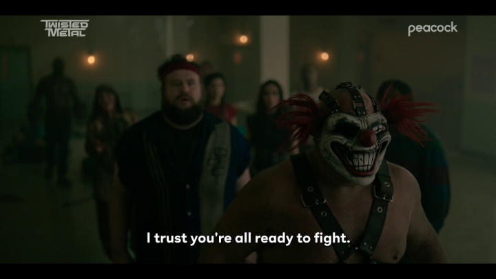 It's all happening 🤫 Two new episodes of #TwistedMetal are streaming this Thursday on Peacock.