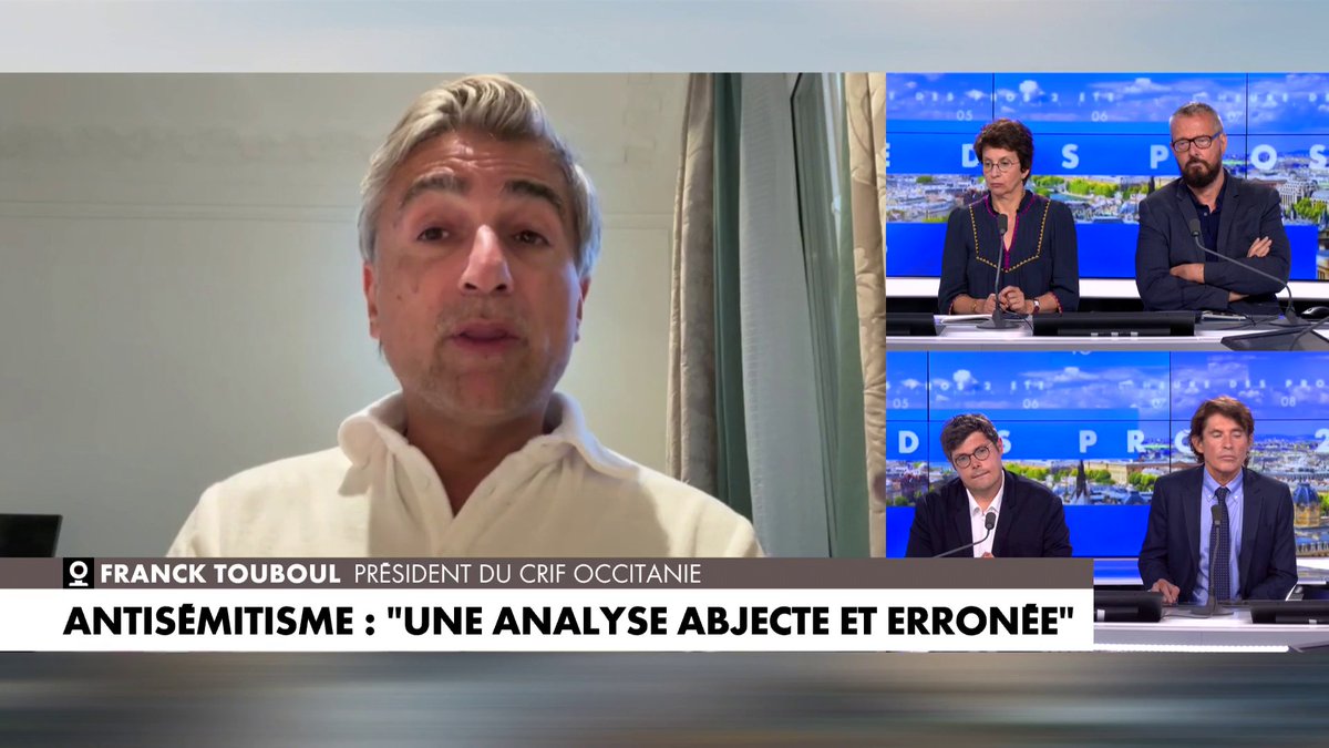 Franck Touboul : «Emmanuel Macron est un séducteur, un charmeur, mais aussi un cynique. Il n'a rien à envier à la France Insoumise. [...] Quand on est un chef d'Etat et qu'on a une société à ce point fracturée, on a une priorité : c'est la cohésion nationale.» #HDPros2