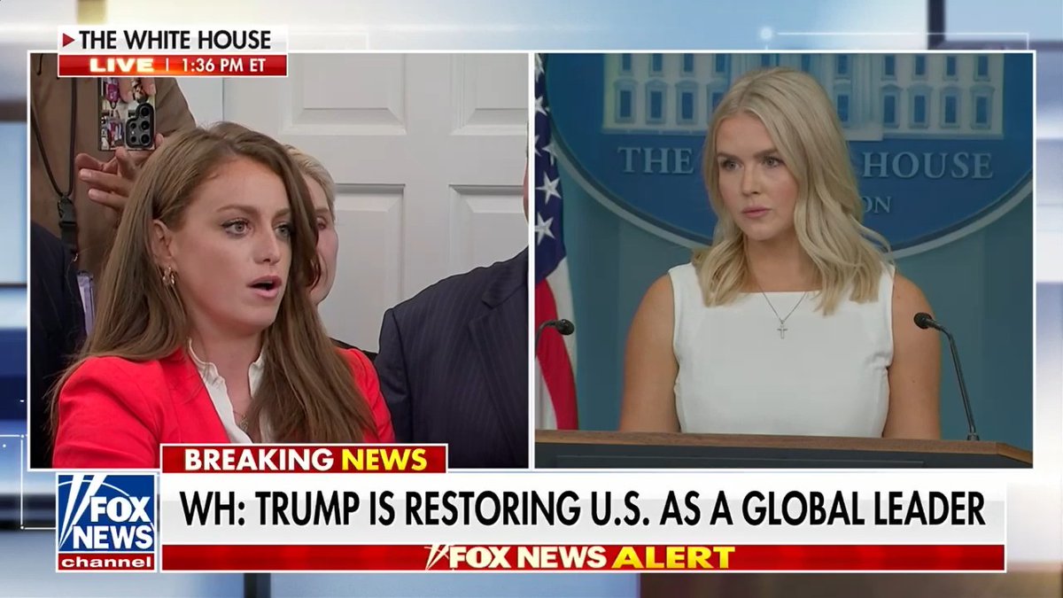 KAROLINE LEAVITT on Trump's spiritual motivation to end the Ukraine war: "I think the president was serious. I think the president wants to get to heaven, as I hope we all do in this room as well."