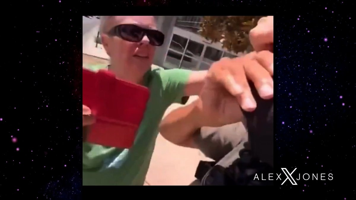 "Are You An ICE Piece Of Sh*t?!" Watch A Crazed Leftist Confront &amp; Assault An ICE Officer In Broad Daylight I wouldn't have put up this this mental patient...