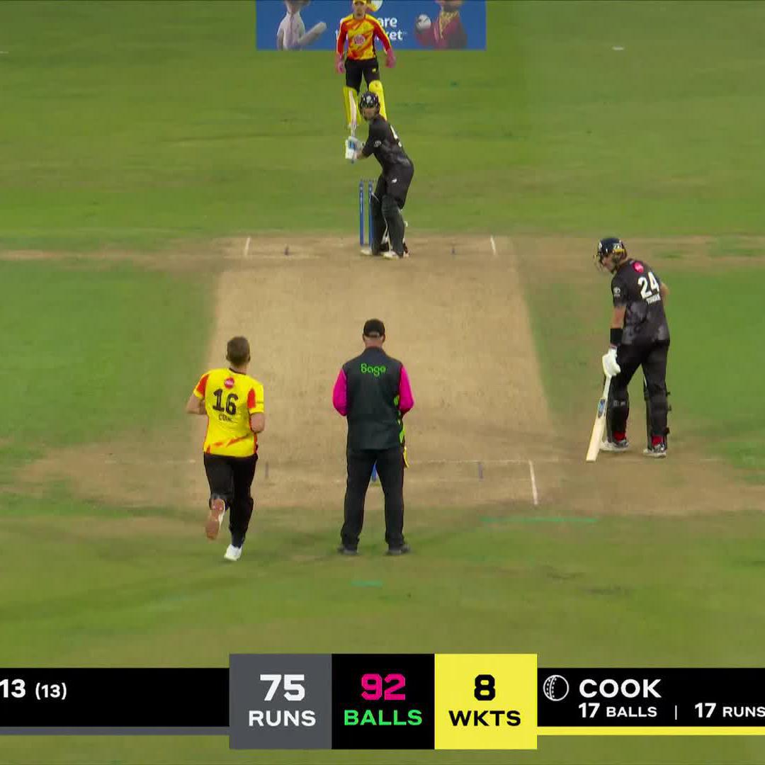 Sam Hain 😱 How has he stopped that?! #TheHundred | #RoadToTheEliminator