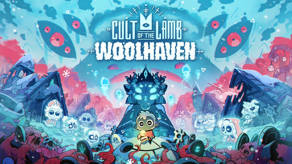 Announcing Cult of the Lamb: Woolhaven, a massive paid expansion to the smash hit coming early 2026! 🏔️ brave two new mountain dungeons 🏘️ rebuild Woolhaven, the ancestral lamb home ❄️ protect your cult from the winter 🦬 learn to ranch with rare beasts ✨ more secrets to come