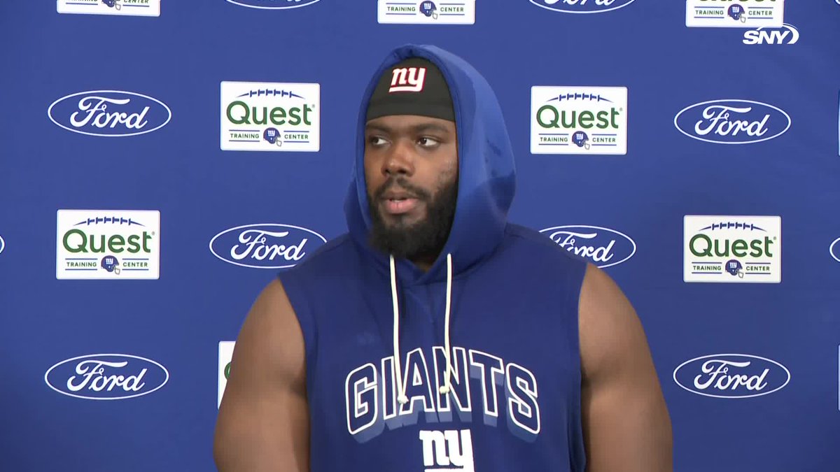 "it's been a long time and I'm grateful to be back out there. I know I'm not all the way back practicing with everyone, but to get something in today, it felt good." - Andrew Thomas