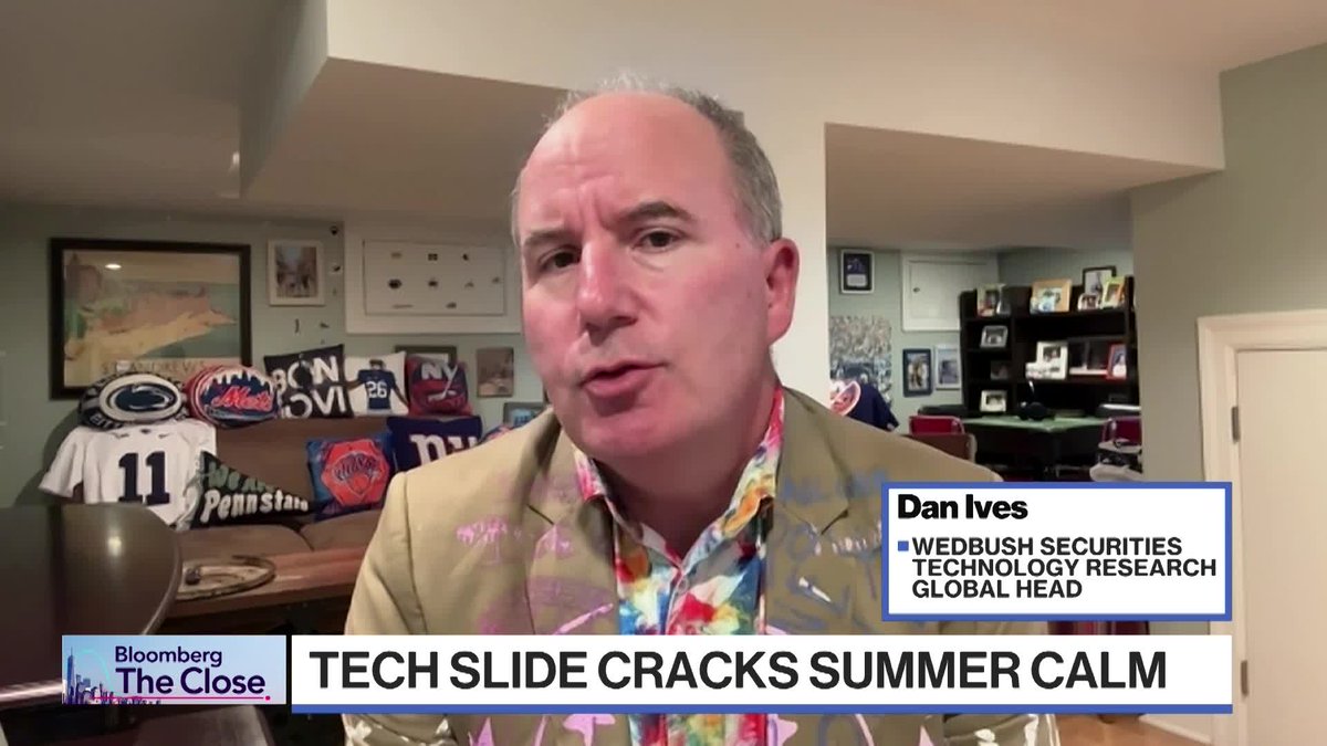 .Dan Ives, Wedbush Securities global head of technology research, says tech stocks are going through a "bump in the road." Speaking on "Bloomberg The Close," Ives also discusses the outlook for Intel