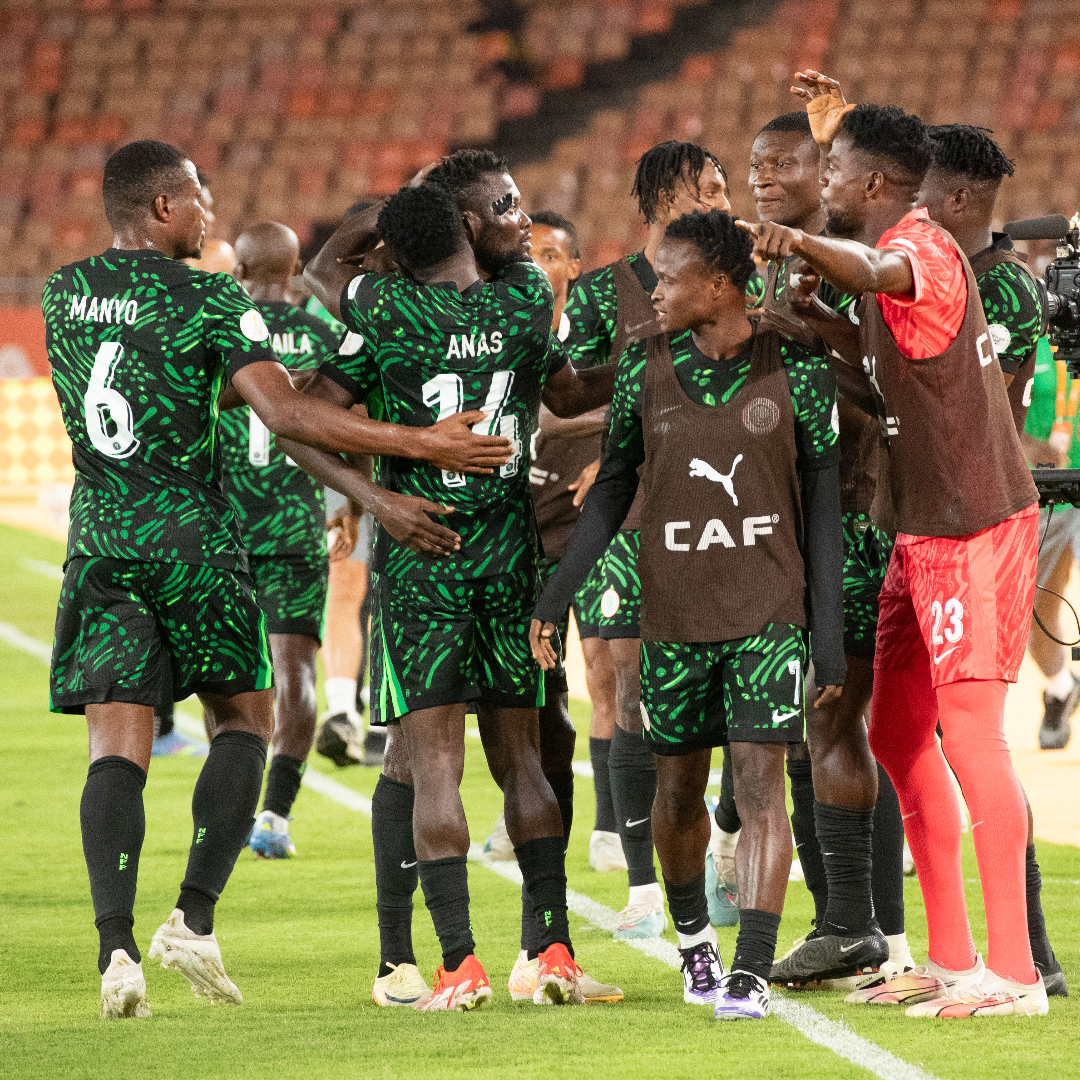 Post goal joy! Nigeria captures the Football Together #EnergyOfTheDay. 🇳🇬 Purchase your #TotalEnergiesCHAN2024 tickets here 👉