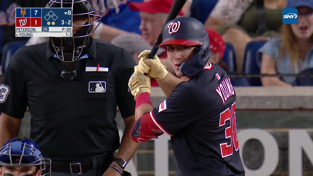 David Peterson's 10th strikeout of the night and he's through 8!