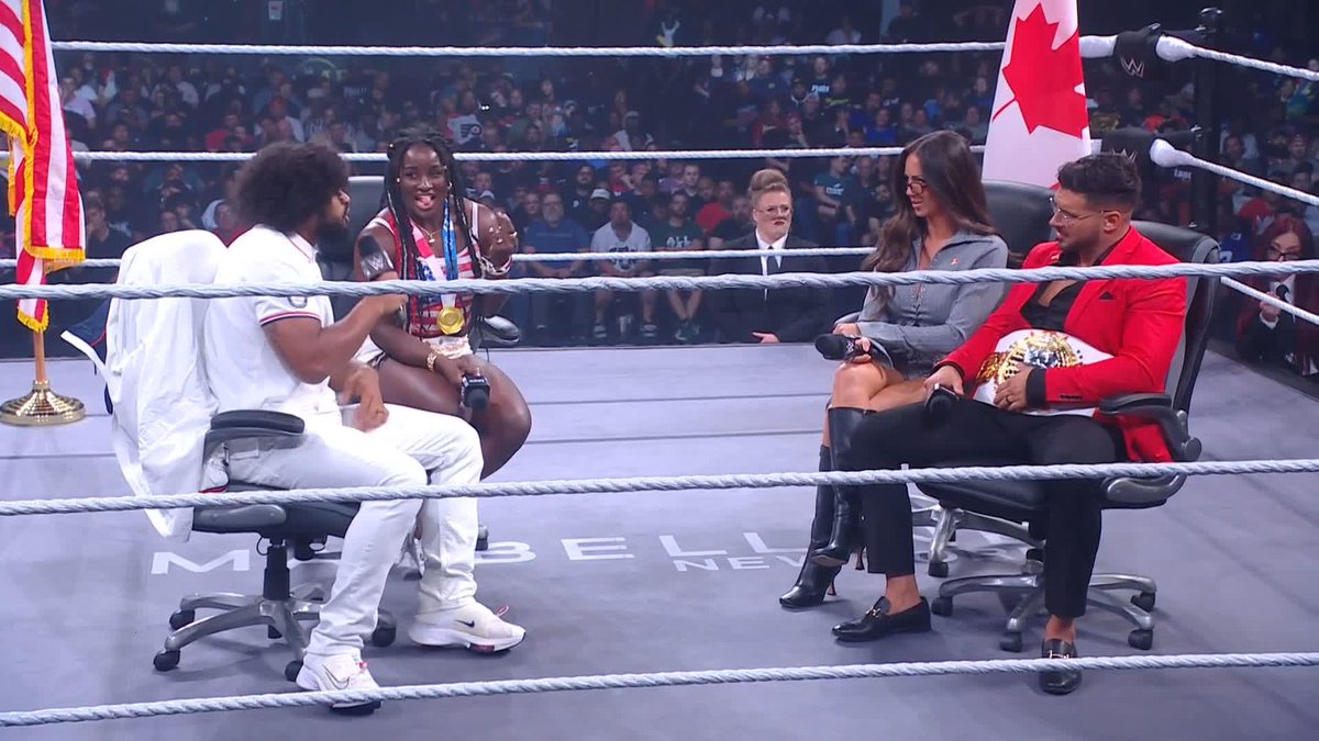 .Tavion Heights WWE came out with the 🔥 But you know CHELSEA GREEN had something to say back... 😅