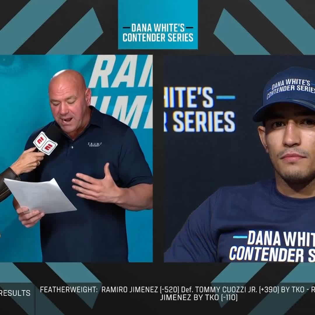 👏 Felicidades Ramiro Jiménez. Bienvenido a UFC 🇲🇽 #DWCS