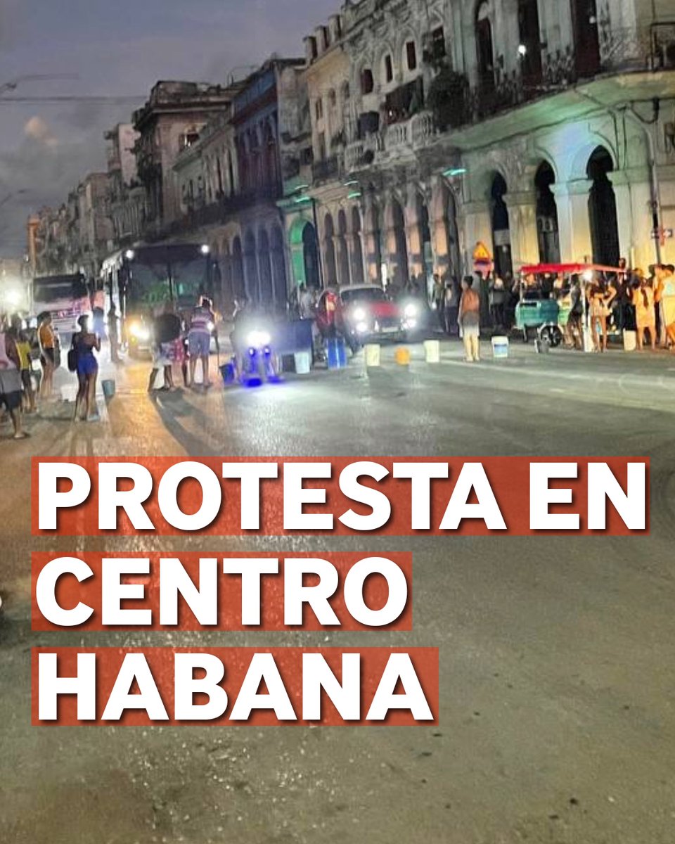 🚨 Protesta en Centro Habana: familias exigen agua potable