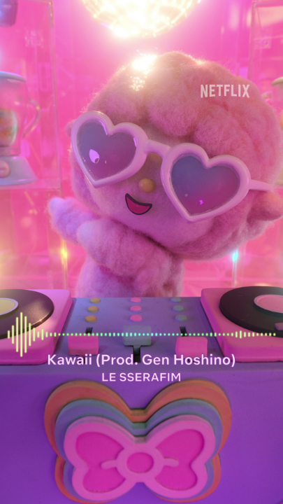 『My Melody &amp; Kuromi』の主題歌はもう聞いた？ LE SSERAFIMが歌う星野源プロデュース新楽曲「Kawaii (Prod. Gen Hoshino)」を今すぐチェック🧡🩵💛 #ネトフリでメロクロ #mymelodykuromi #LE_SSERAFIM #星野源
