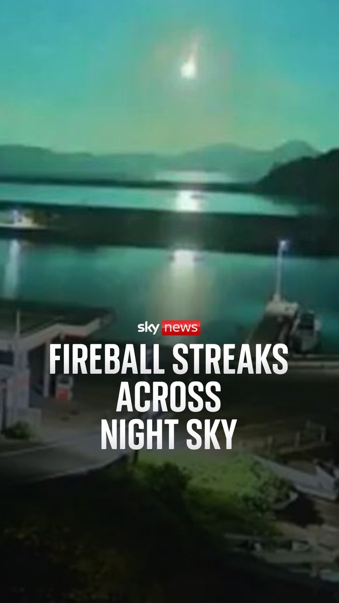 A dashcam in Japan caught the moment a fireball lit up the night across the cities of Kyushu and Shikoku in the south of the country.