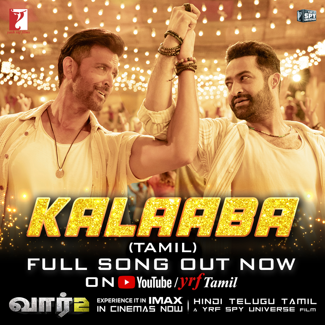 You loved it in theatres and now you can dance on it anywhere!🕺🕺 #Kalaaba full song out now! #War2 in cinemas in Hindi, Telugu and Tamil. Book your tickets!