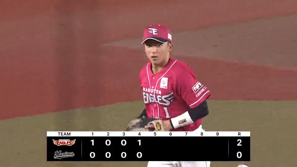 【4回裏：M 0-2 E 】 #宗山塁 選手が華麗な守備で盛り立てる！ #RakutenEagles #キ！