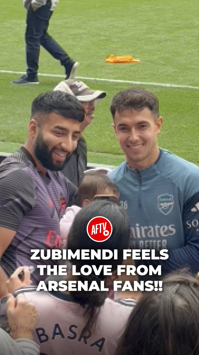 Arsenal fans showing big love to Martin Zubimendi!! ❤️ #Arsenal #Zubimendi #AFTV