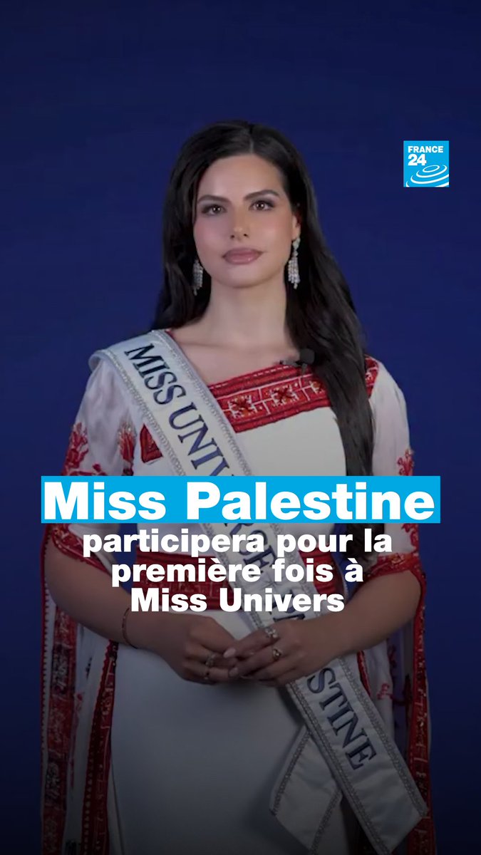 💃 L’organisation #MissUnivers a annoncé que la #Palestine 🇵🇸 sera représentée pour la première fois lors de l’édition 2025 du concours, qui se tiendra le 21 novembre prochain en #Thaïlande 🇹🇭 #MissPalestine