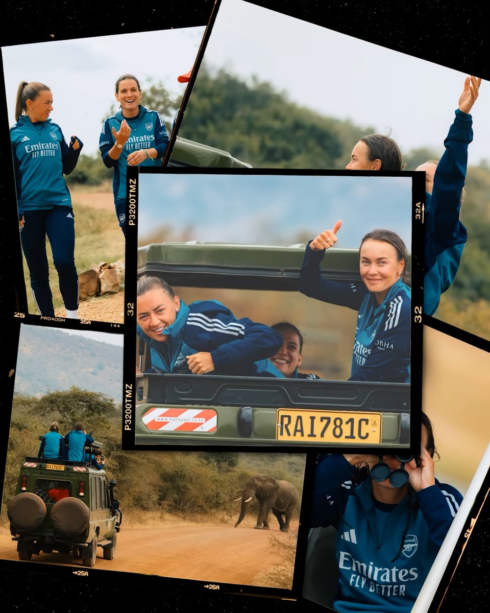 POV: You're the Arsenal 360 cam and the girls bring you on safari in Rwanda 🦁 🤝 Visit Rwanda