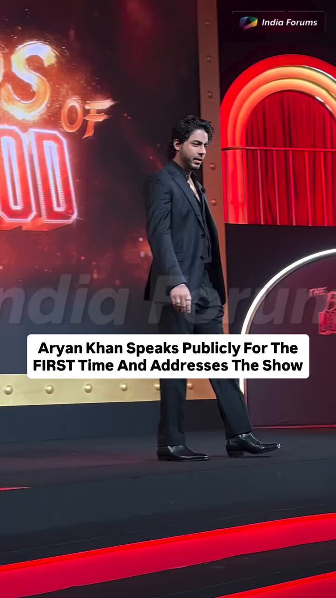 Aryan Khan speaks publicly for the first time as he addresses the audience at the preview of Bad*s of Bollywood . . . . #IF #IndiaForums #Bollywood #TheBadsOfBollywood #AryanKhan #ShahRukhKhan Shah Rukh Khan