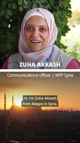 When war came to Aleppo, Zuha’s family relied on WFP assistance to survive. Today, she's helping give hope to families in #Syria facing the same hardships she once endured. We honour WFP colleagues like Zuha - and all humanitarians - every day. #ActForHumanity