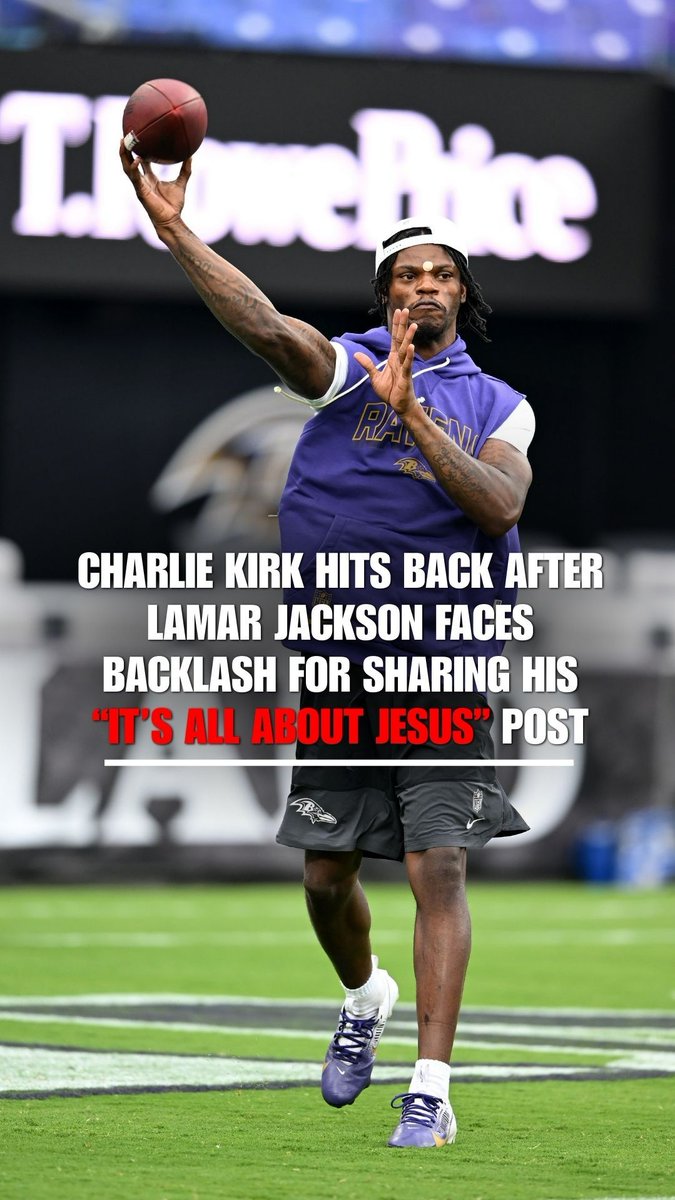 "Jesus is most important." Charlie Kirk addresses the backlash after Ravens star Lamar Jackson received after reposting the conservative activist's “It’s all about Jesus” post. | FOX & Friends