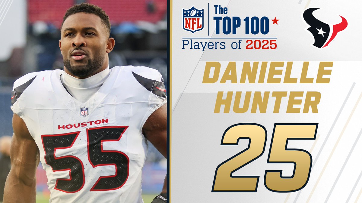 NFL Top 100 Players of 2025: Houston Texans DE Danielle Hunter lands at No. 25! NFL Films