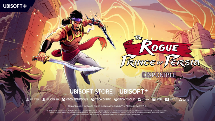The Rogue Prince of Persia est DISPONIBLE ! 🤩 Sauvez la Perse dès maintenant sur PlayStation 5, Xbox Game Pass, Xbox Series X|S ou PC 🫡 Plus tard dans l'année, le jeu sortira également sur Nintendo Switch et Nintendo Switch 2 🎮