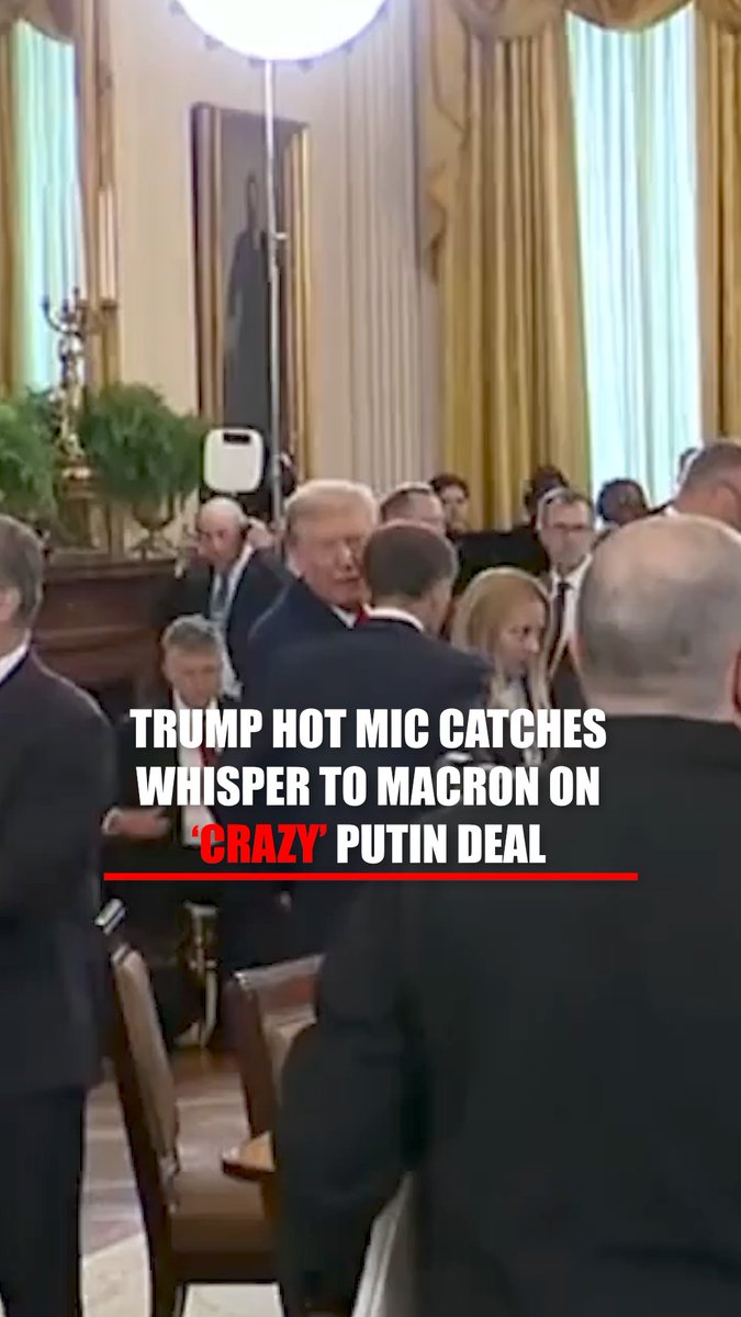 “I think he wants to strike a deal with me — do you understand? Crazy as it sounds.” Trump caught on a hot mic telling Macron that he believes Putin wants to cut a deal to end the war in Ukraine.