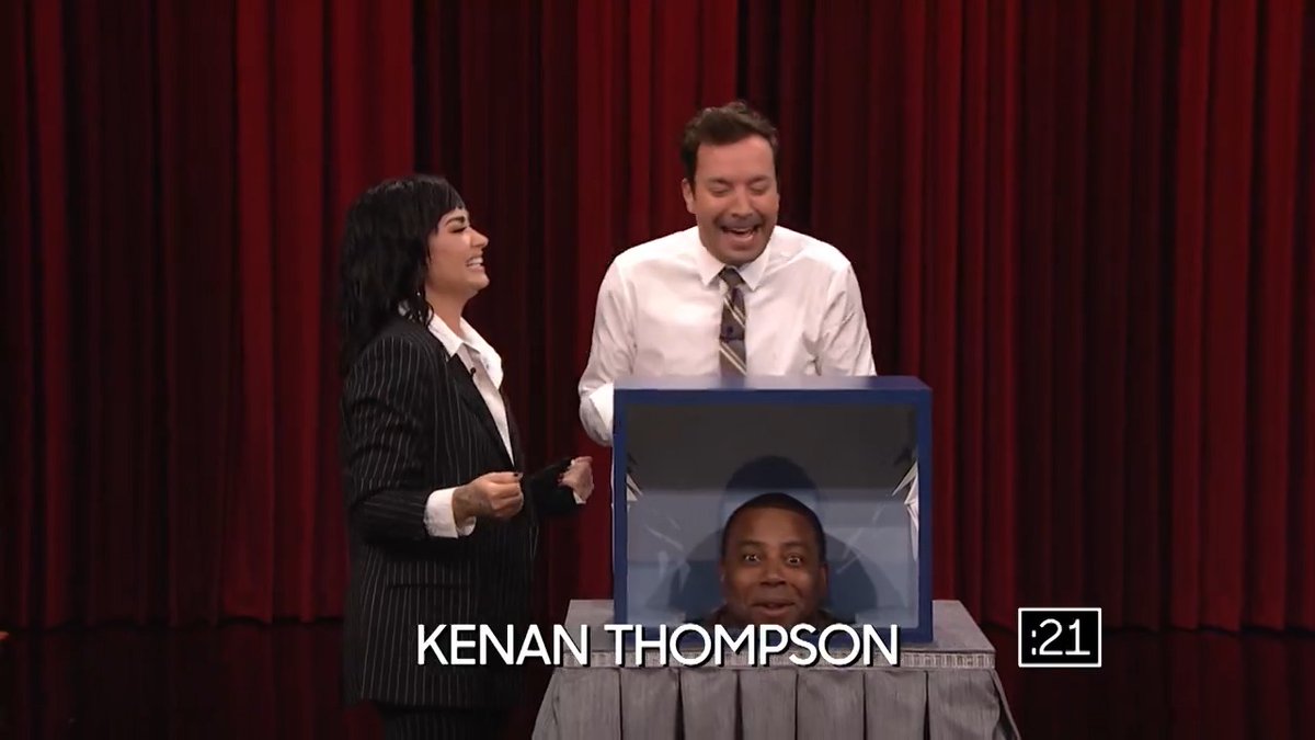 Jimmy and Demi Lovato are in for a surprise when Kenan Thompson joins them for Can You Feel It? #FallonFlashback Original Air Date: 08/18/2022