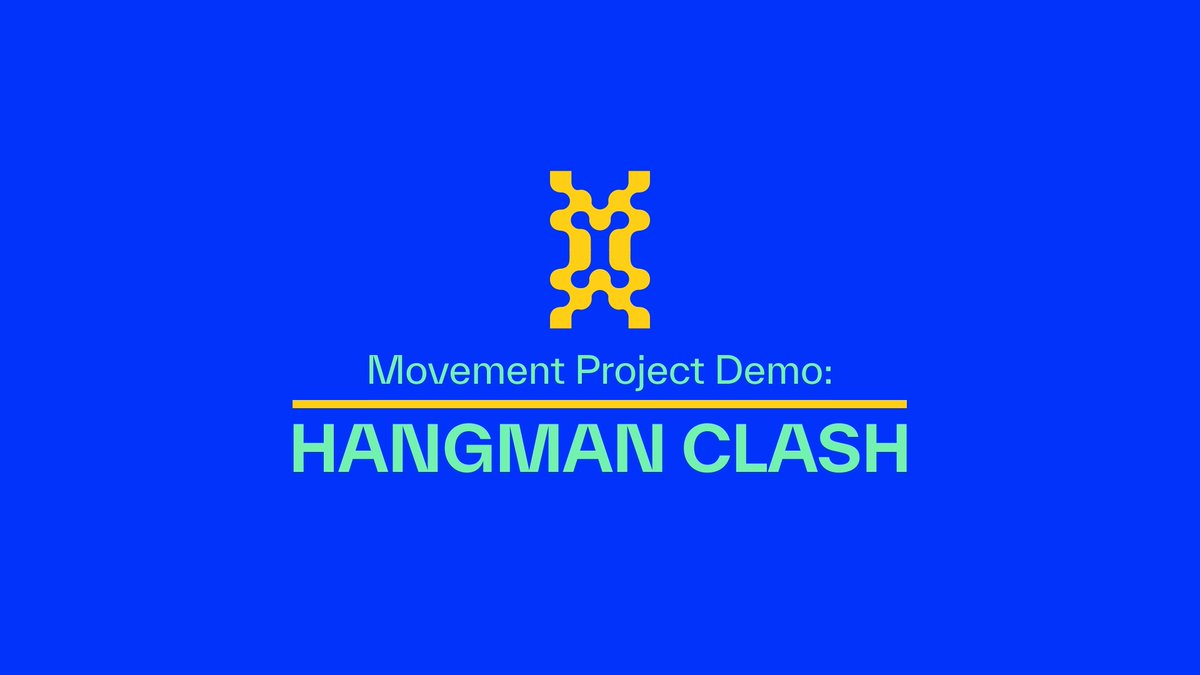 Want to get addicted to a game? Introducing Hangman Clash, the first Movement game by SpyreIO. PvP others for $MOVE. Here's how to play 👇