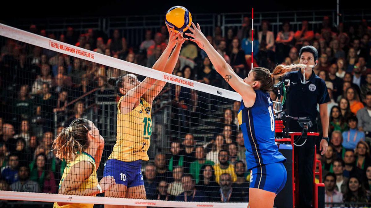 RELIVE THE ACTION! 🔥 Brazil 🇧🇷 took down Italy 🇮🇹 3–1 in the 2022 World Championship semis! 💥 Get ready for more: The 2025 World Championship starts this Friday, Aug 22 🌍🏆! 📺 LIVE on VBTV: 🏐 #Volleyball #Thailand2025 #WWCH #ElectrifyingThailand