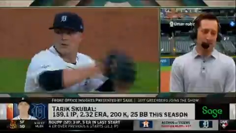 "It's hard to put into words what Tarik means to this team." @Tigers GM Jeff Greenberg joins BK to talk about Tarik Skubal's impact and staying focused amid a successful season thus far. MLB Network + Sage USA