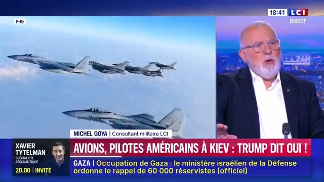 ▶️️️#Diplomatie - Soutien aérien américain : Trump dit oui : “ça veut dire que je suis prêt à aller au combat, concrètement, à entrer en guerre avec la Russie.” Michel Goya #24hPujadas #LCI #La15 ⤵️