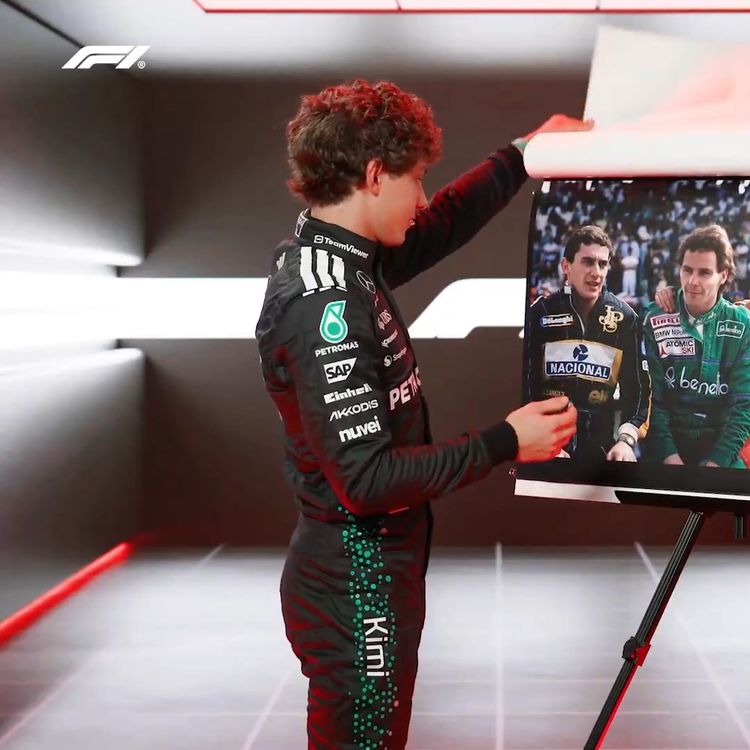 This Kimi Antonelli wheel knowledge though! 🤯 Watch Episode 3 of Grill The Grid on our YouTube channel now... 🔥 #F1