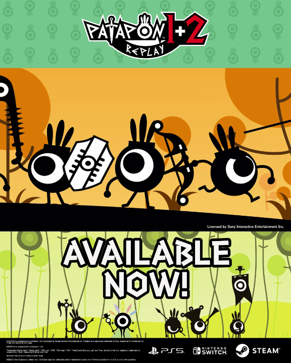 They need your guidance! Will you embark on this adventure alongside these mighty Patapon? #PATAPON 1+2 REPLAY is available now on Playstation, Nintendo Switch and Steam.