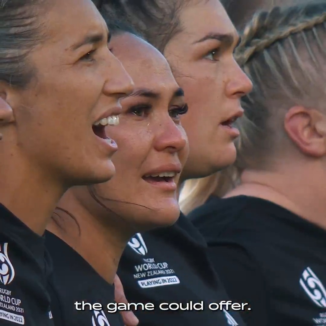 “Once more into battle. A fierce mana wahine – woman warrior” From legends past to the next generation, the New Zealand jersey is more than fabric, it’s a legacy. Two-times Rugby World Cup champion Portia Woodman-Wickliffe was recently crowned winner of RugbyPass 'Top 50 players in the world.' #RWC2025