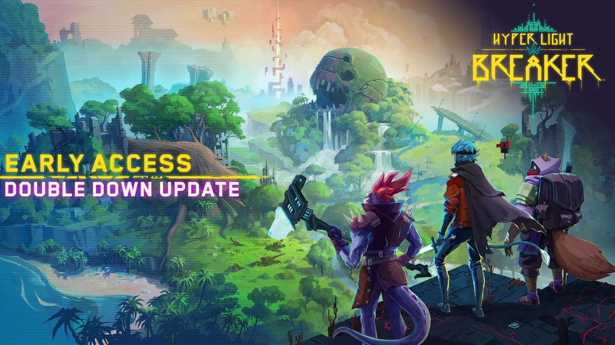 The second major update for Hyper Light Breaker, “Double Down”, is now live! 🎭 Double Down evolves the Hyper Light adventure like never before, bringing a slew of new content and developments for you to jump into! 💯 📜 Read the patch notes here >