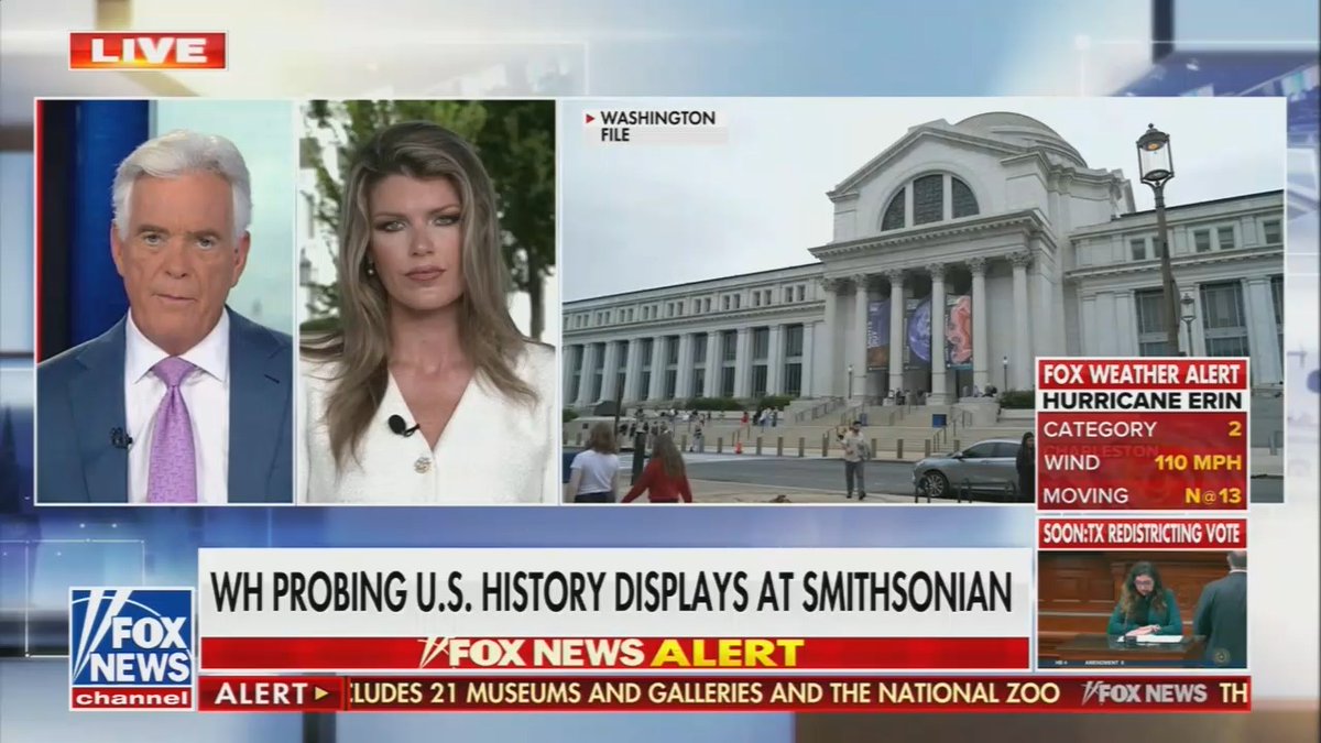 Fox host: Like just about every country in the world, the United States has a checkered past. What should we do in terms of our museums? Should we ignore that? Special Assistant to Trump: What I saw when I was going through the museums was an overemphasis on slavery