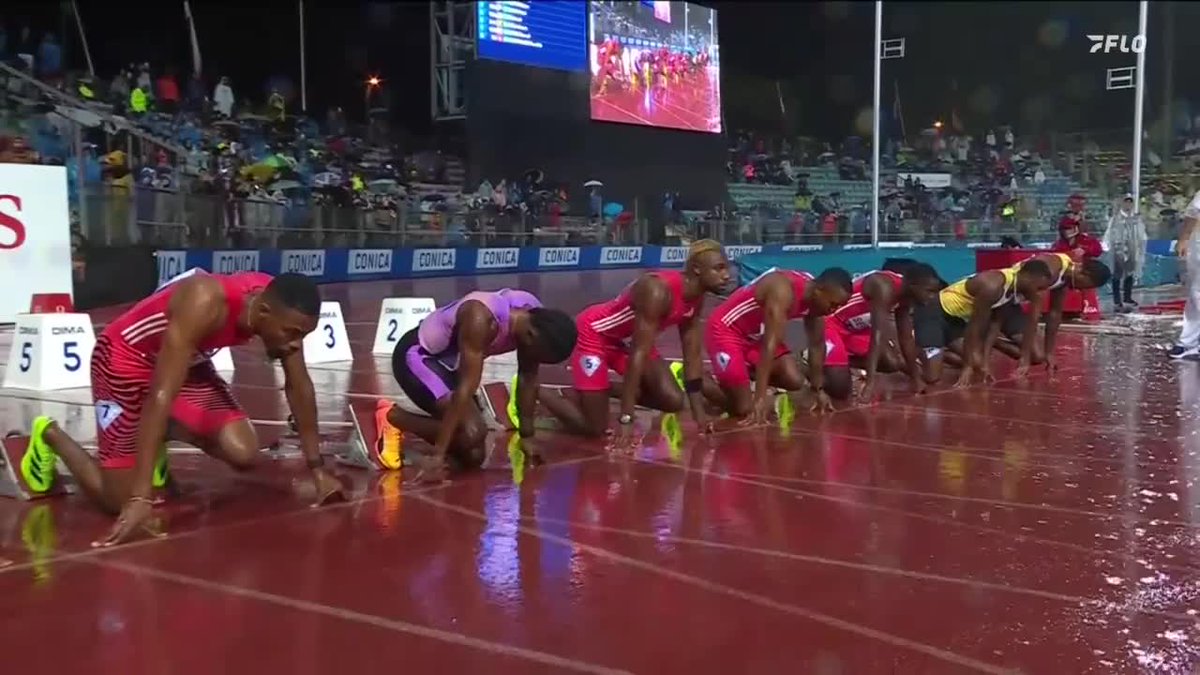 Oblique Seville 🔥 👀 9.87 (-0.3) IN A DOWNPOUR! Noah Lyles narrowly takes 2nd in 10.02. #LausanneDL &amp; #DiamondLeague coverage presented by Fleet Feet and Tracksmith