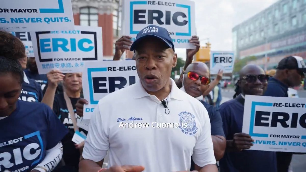 My opponent, Andrew Cuomo, is looking to Washington for help becoming mayor of New York City and running from his record in the meantime. I’m looking right here — at YOU. New Yorkers are the heart of this city, and with your support, we can keep building on the progress we’ve made in creating a safe and affordable New York. We’re just getting started. Vote to re-elect me as your mayor.