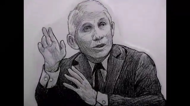 Here is a portion of the "stop-motion drawing animation" of Anthony Fauci commissioned by the Smithsonian's National Portrait Gallery in 2022. This is what President Trump means when he says the Smithsonian has long been "OUT OF CONTROL."