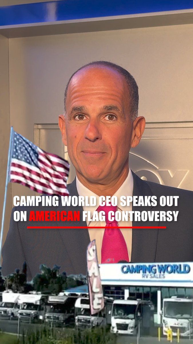 Camping World CEO Marcus Lemonis doubles down on NOT taking down the American flags he’s being sued over outside his businesses: "The flag — It's never coming down."