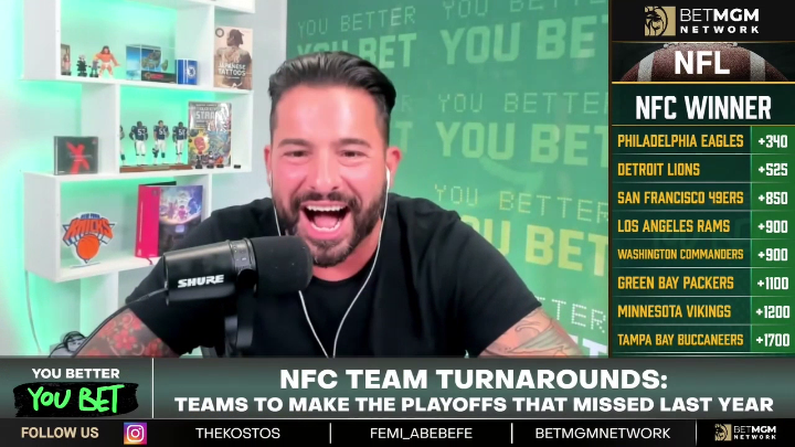 "This is a 10-win team!" Nick Kostos tells you why the Chicago Bears will MAKE the Playoffs this season with Ben Johnson as the Head Coach. (+165 BetMGM 🦁) 670 The Score