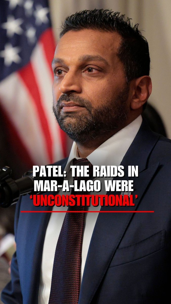 FBI Director Kash Patel confirmed there was no legal basis for the Mar-a-Lago raid: “There was no predicate to go and invade Donald Trump’s home.”