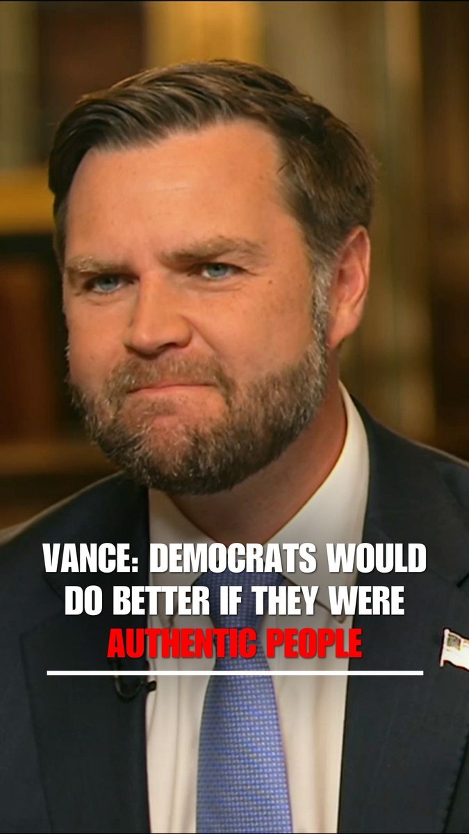 Vice President JD Vance offers Democrats simple political advice in two words: “Be authentic.” Catch Vance’s exclusive interview on 'The Ingraham Angle' tonight at 7p ET on the FOX News Channel.