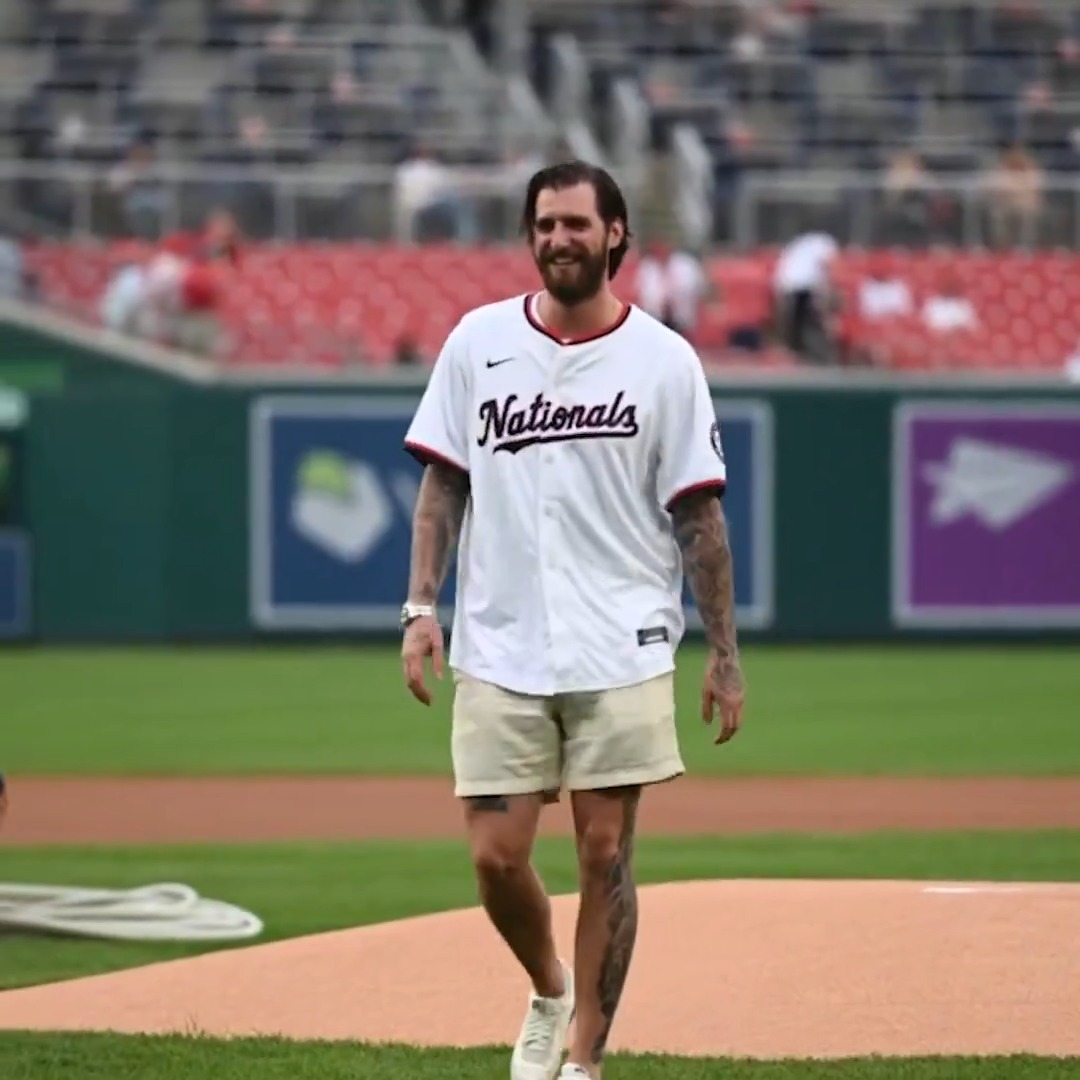 logan thompson first game(!!!!!) FIRST PITCH 👋 @capitals