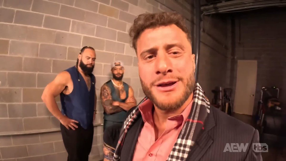 MJF forced Hangman to agree to the following 3 conditions: 1. The title can change hands on a DQ 2. The title can change hands on a count out 3. MJF would not have to cash in his contract for his Forbidden Door title match #AEWDynamite