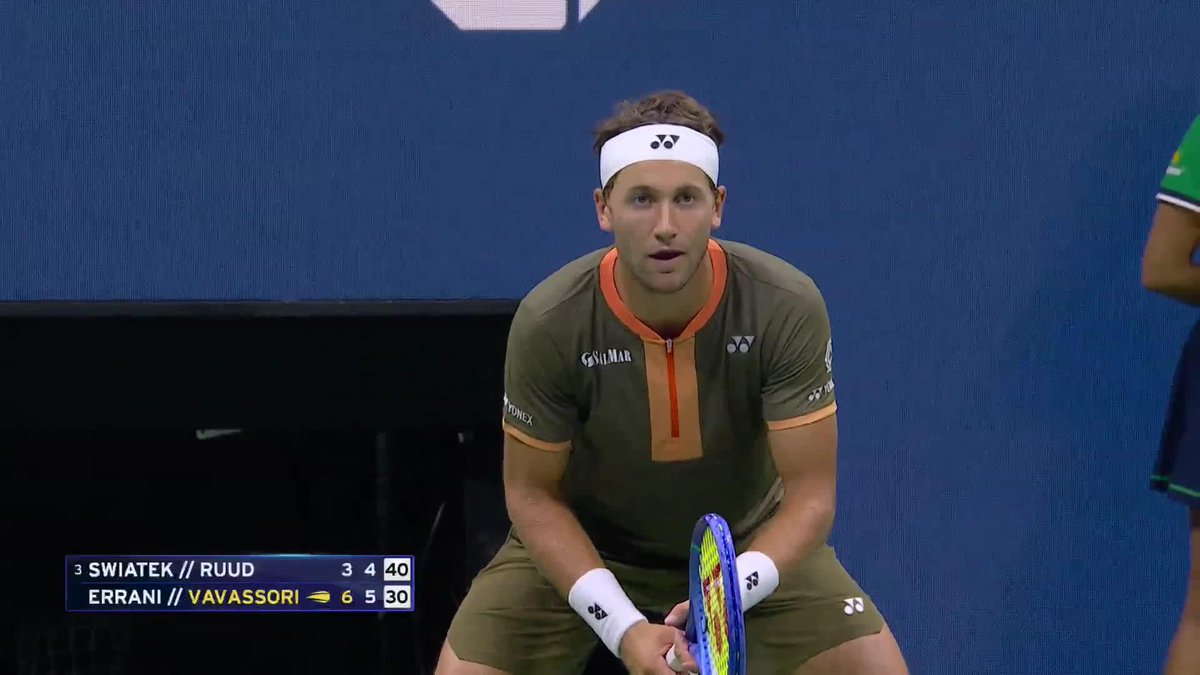 Casper lands it in and we're back on serve late in the second set at 5-5!