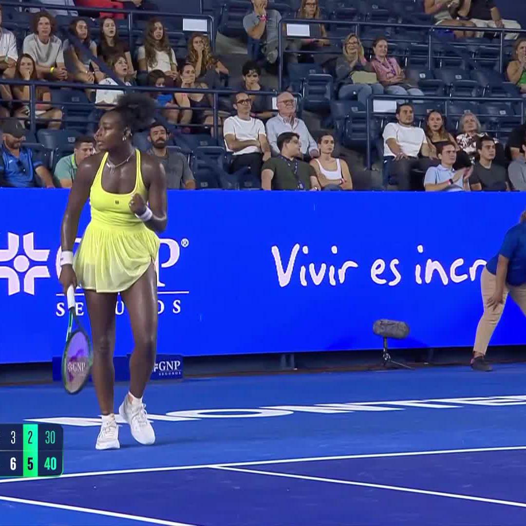 Making a statement 😤 Alycia Parks knocks out No.1 seed Navarro 4-6, 6-3, 6-2 to book her spot in the Monterrey quarterfinals. #AbiertoGNPSeguros