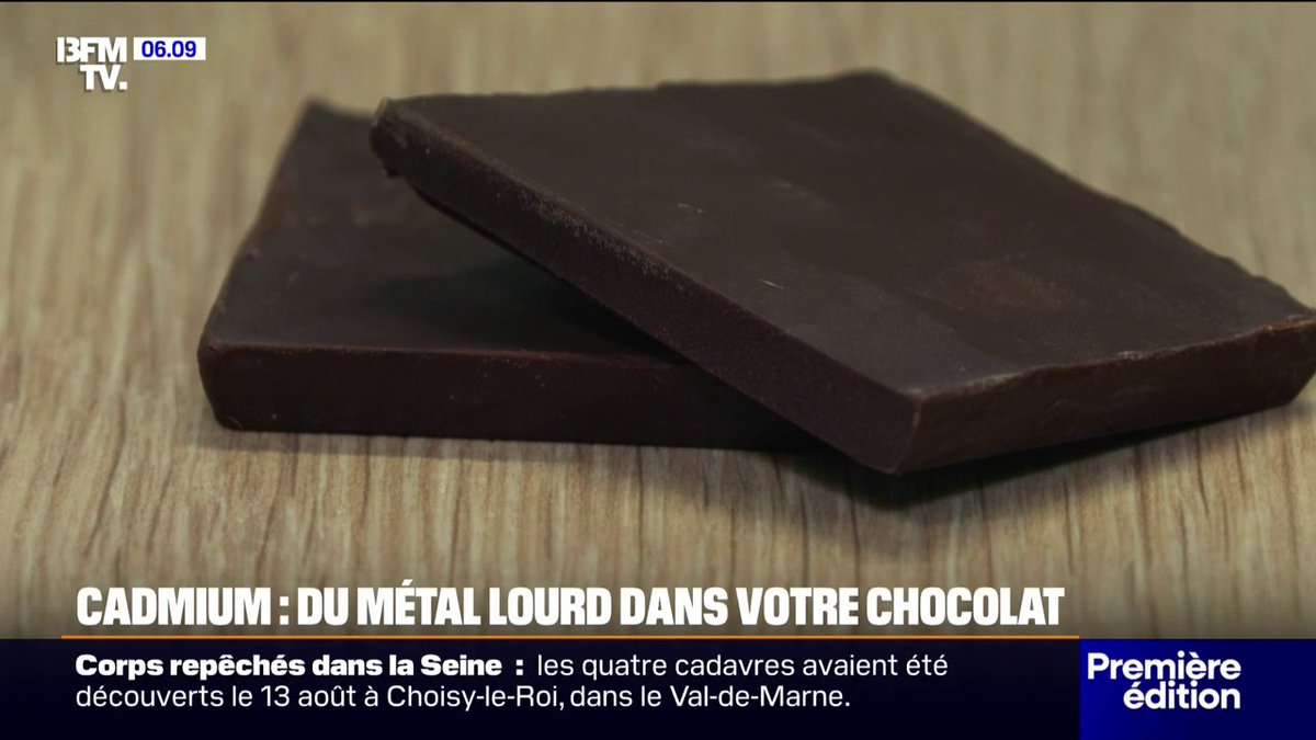 Chocolat, gâteaux...Ces aliments contiennent du cadmium, un métal lourd dangereux pour la santé